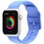Jednobarevný silikonový řemínek pro Apple Watch Ultra 49mm / 46mm / 45mm / 44mm / 42mm - modrý