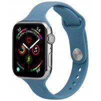 Tenký silikonový řemínek pro Apple Watch 42mm / 41mm / 40mm / 38mm - modrý