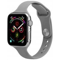 Tenký silikonový řemínek pro Apple Watch 42mm / 41mm / 40mm / 38mm - šedý