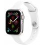 Tenký silikonový řemínek pro Apple Watch Ultra 49mm / 46mm / 45mm / 44mm / 42mm - bílý