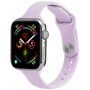 Tenký silikonový řemínek pro Apple Watch Ultra 49mm / 46mm / 45mm / 44mm / 42mm - šeříkový