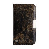 Flipové pouzdro pro iPhone 5 / 5S / SE (2016) - černý mramor