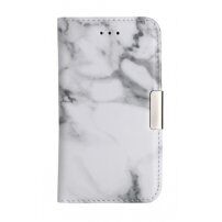Flipové pouzdro pro iPhone 5 / 5S / SE (2016) - bílý mramor