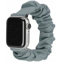 Elastický řemínek ve stylu gumičky pro Apple Watch 42mm / 41mm / 40mm / 38mm - šedý