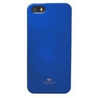 MERCURY GOOSPERY ochranný třpytivý kryt pro iPhone 5 / 5S / SE (2016) - modrý
