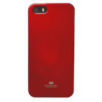 MERCURY GOOSPERY ochranný třpytivý kryt pro iPhone 5 / 5S / SE (2016) - červený