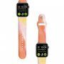 Silikonový řemínek se vzorem vodových barev pro Apple Watch 42mm / 41mm / 40mm / 38mm - oranžový