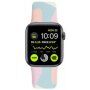 Silikonový řemínek se vzorem pro Apple Watch 42mm / 41mm / 40mm / 38mm - barevný