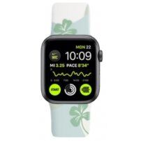 Silikonový řemínek se vzorem pro Apple Watch Ultra 49mm / 46mm / 45mm / 44mm / 42mm - čtyřlístky