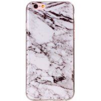 Ochranný plastový kryt pro Apple iPhone 6 / 6S - bílý mramor