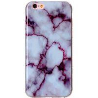 Ochranný plastový kryt pro Apple iPhone 6 / 6S - fialový mramor