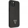 Guess Saffiano Triangle kryt pro iPhone 13 - černý