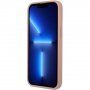 Guess Saffiano Triangle kryt pro iPhone 13 Pro Max - růžový