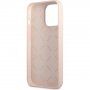 Guess Line Triangle silikonový kryt pro iPhone 13 Pro Max - růžový
