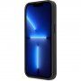 Guess 4G Saffiano Double Card kryt s kapsou na karty pro iPhone 13 Pro Max - šedý
