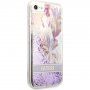 Guess Liquid Glitter Flower kryt pro iPhone 7 / 8 / SE (2020/2022) - fialový