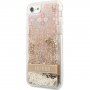 Guess Liquid Glitter Paisley kryt pro iPhone 7 / 8 / SE (2020/2022) - zlatý