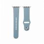 Kožený řemínek s kolíčkovým zapínáním pro Apple Watch 42mm / 41mm / 40mm / 38mm - modrý