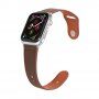 Kožený řemínek s kolíčkovým zapínáním pro Apple Watch 42mm / 41mm / 40mm / 38mm - hnědý