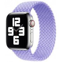 Nylonový řemínek s copánkovým vzorem pro Apple Watch 42mm / 41mm / 40mm / 38mm - M - fialový