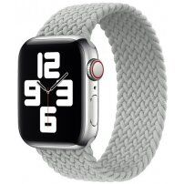 Nylonový řemínek s copánkovým vzorem pro Apple Watch 42mm / 41mm / 40mm / 38mm - XS - šedý
