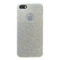 Třpytivý kryt pro iPhone 5 / 5S / SE (2016) - stříbrný