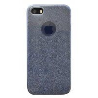 Třpytivý kryt pro iPhone 5 / 5S / SE (2016) - tmavě šedý