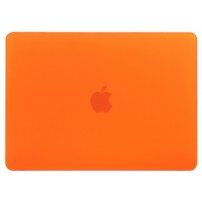 Matný transparentní kryt pro MacBook Pro 15" (A1707 / A1990) - oranžový