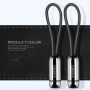 X-LEVEL elegantní USB / lightning kabel pro Apple iPhone / iPad / iPod - 8cm - černý