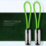 X-LEVEL elegantní USB / lightning kabel pro Apple iPhone / iPad / iPod - 8cm - zelený