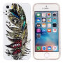 Ochranný kryt svítící ve tmě pro iPhone 5 / 5S / SE (2016) - pírko