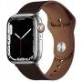 Kožený řemínek s kolíčkovým zapínáním pro Apple Watch 42mm / 41mm / 40mm / 38mm - hnědý