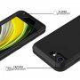 Nárazuvzdorný kryt k ochraně přední i zadní strany iPhone 7 / 8 / SE (2020/2022) - černý