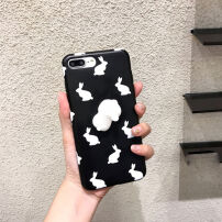 Ochranný kryt s 3D králíčkem pro Apple iPhone 7 Plus / 8 Plus - černobílý