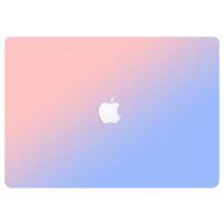 Matný kryt pro MacBook Pro 15" (A1398) - růžovomodrý