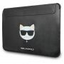 Karl Lagerfeld Choupette Head Embossed obálka pro MacBook do 16" - černá