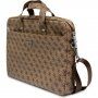 Guess 4G Triangle Logo brašna pro MacBook do 16" - hnědá