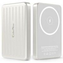 CubeNest S1B0 magnetická bezdrátová powerbanka s portem USB-C - 5 000 mAh - stříbrná