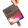 2v1 stylové odnímatelné flipové pouzdro pro Apple iPhone XS / iPhone X - šedé