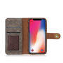 2v1 stylové odnímatelné flipové pouzdro pro Apple iPhone XS / iPhone X - šedé