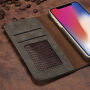 2v1 stylové odnímatelné flipové pouzdro pro Apple iPhone XS / iPhone X - šedé