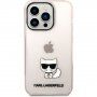 Karl Lagerfeld Choupette Logo kryt pro iPhone 14 Pro Max - růžový