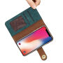 2v1 stylové odnímatelné flipové pouzdro pro Apple iPhone XS / iPhone X - modré