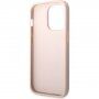 Guess 4G Metal Logo kryt pro iPhone 14 Pro - růžový