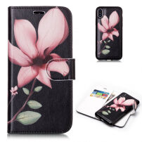 2v1 ochranné odnímatelné flipové pouzdro pro Apple iPhone XS / iPhone X - magnólie