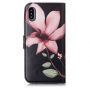 2v1 ochranné odnímatelné flipové pouzdro pro Apple iPhone XS / iPhone X - magnólie