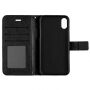 2v1 ochranné odnímatelné flipové pouzdro pro Apple iPhone XS / iPhone X - černé