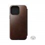 Nomad Leather Folio flipové pouzdro s MagSafe pro iPhone 14 Pro Max - hnědé