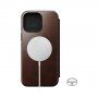 Nomad Leather Folio flipové pouzdro s MagSafe pro iPhone 14 Pro Max - hnědé