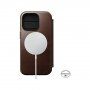 Nomad Leather Folio flipové pouzdro s MagSafe pro iPhone 14 Pro - hnědé